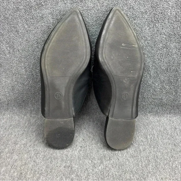 A New Day Women's Amber Slip-On Mule Flats Loafer Black Chain Size 7.5 EUC - Picture 7 of 8